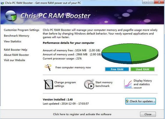 download the new version for windows Chris-PC RAM Booster 7.11.23