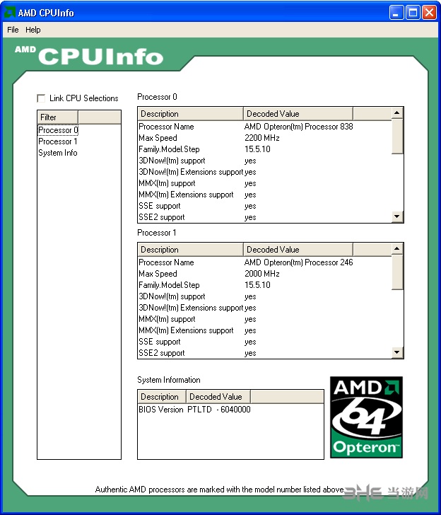 AMD CPUInfo图片