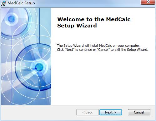 MedCalc安装教程