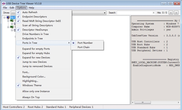 USB Device Tree Viewer