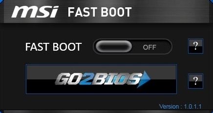 MSI Fast Boot图片