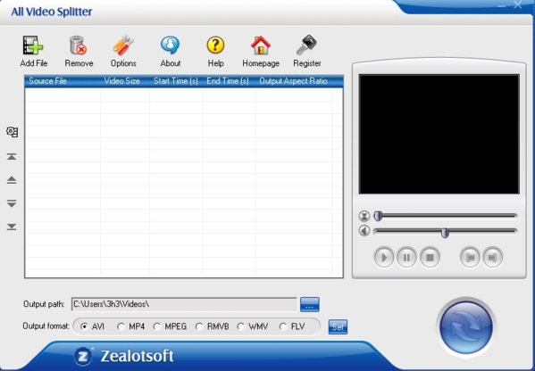 Zealot All Video Splitter软件图片