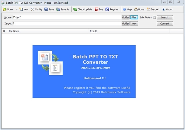 Batch PPT to TXT Converter