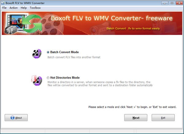 Boxoft FLV to WMV Converter截图