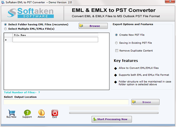 Softaken EML to PST Converter