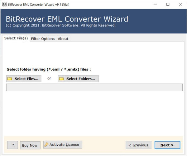 BitRecover EMLX Converter Wizard截图1