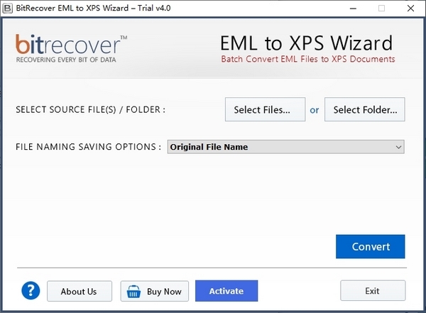 BitRecover EML to XPS Wizard图片8