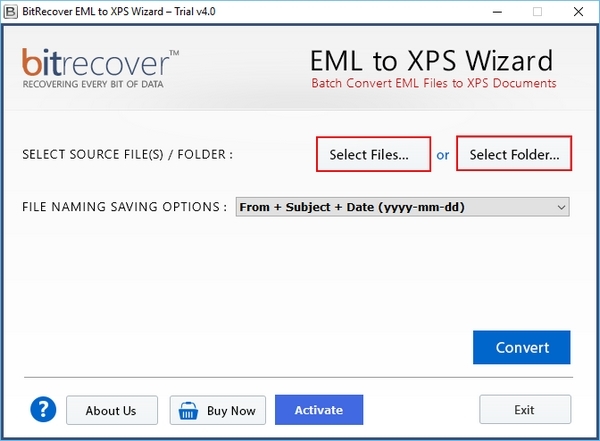 BitRecover EML to XPS Wizard图片9