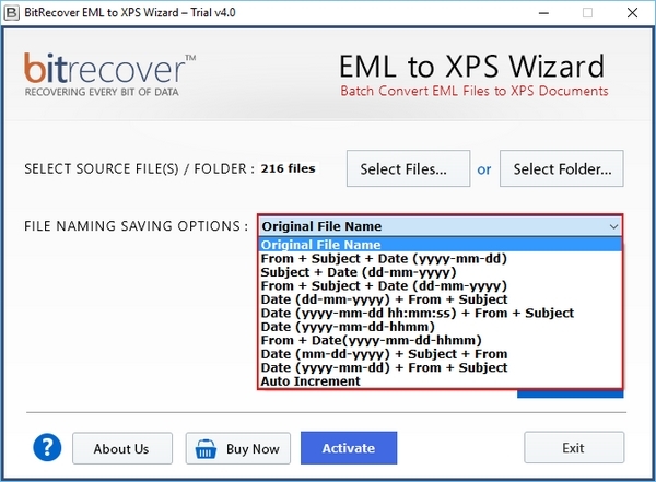 BitRecover EML to XPS Wizard图片10