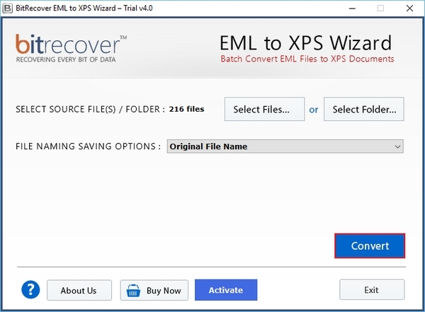 BitRecover EML to XPS Wizard图片11