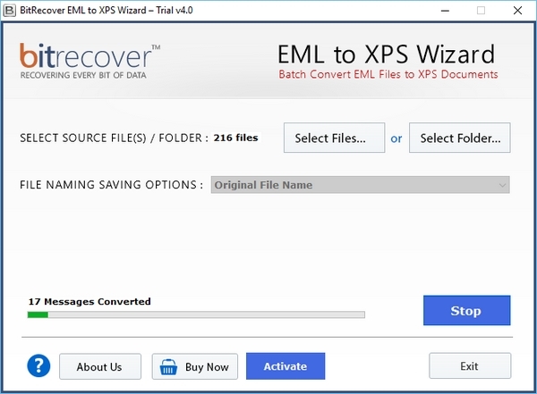 BitRecover EML to XPS Wizard图片12