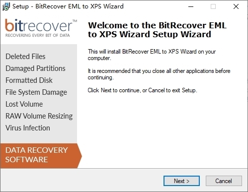 BitRecover EML to XPS Wizard图片3