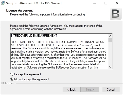 BitRecover EML to XPS Wizard图片4