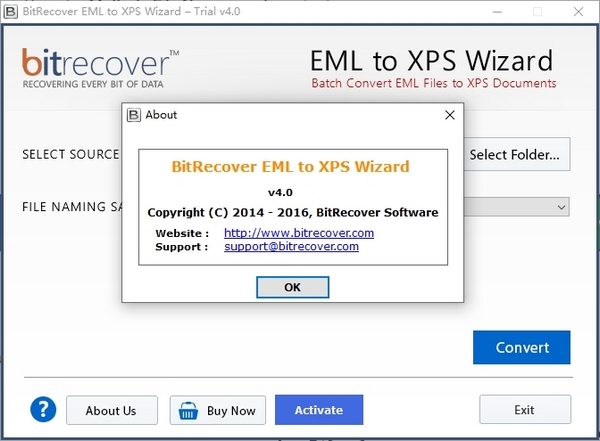 BitRecover EML to XPS Wizard图片2