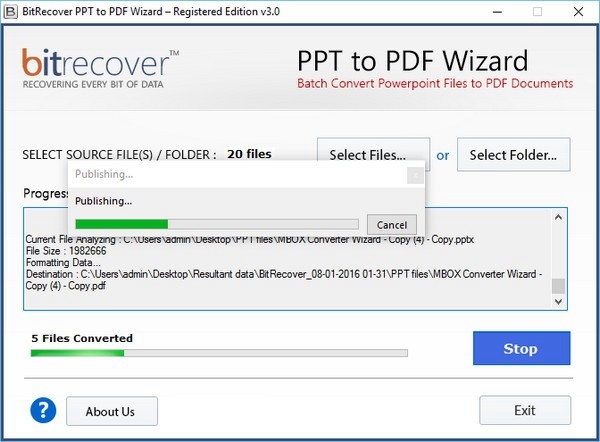 BitRecover PPT to PDF Wizard软件截图2