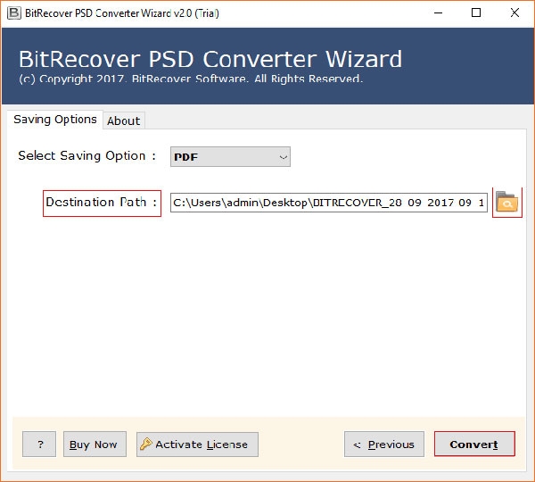 BitRecover PSD Converter Wizard截图4