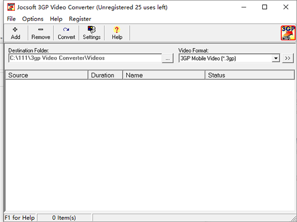 Jocsoft 3GP Video Converter图片