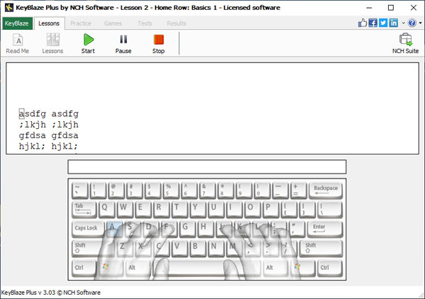 NCH KeyBlaze Typing Tutor Plus截图