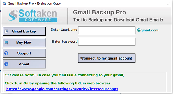 Softaken Gmail Backup Pro图片