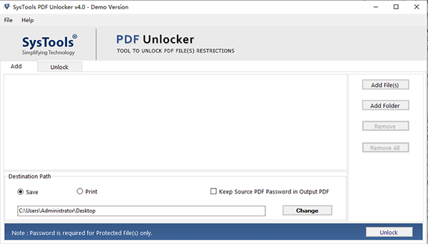 SysTools PDF Unlocker图片