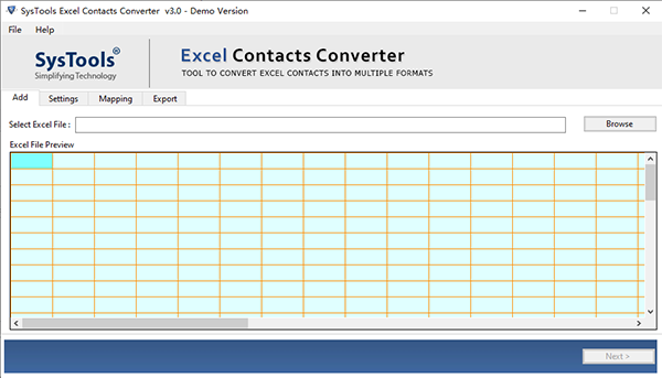 SysTools Excel Contacts Converter图片