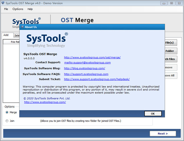SysTools OST Merge2