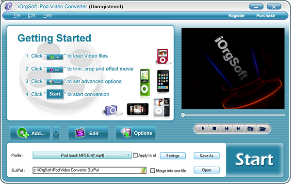 iOrgSoft iPod Video Converter图片