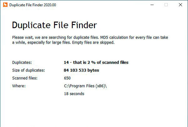 Duplicate File Finder截图