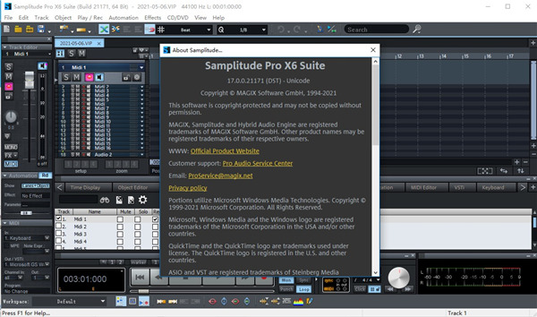free instals MAGIX Samplitude Pro X8 Suite 19.0.1.23115