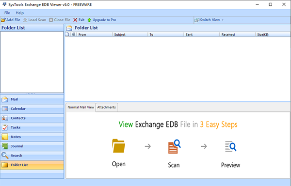 SysTools Exchange EDB Viewer图片