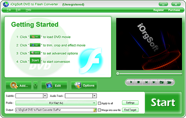 iOrgSoft DVD to Flash Converter图片