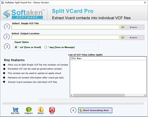 Softaken Split Vcard Pro图片