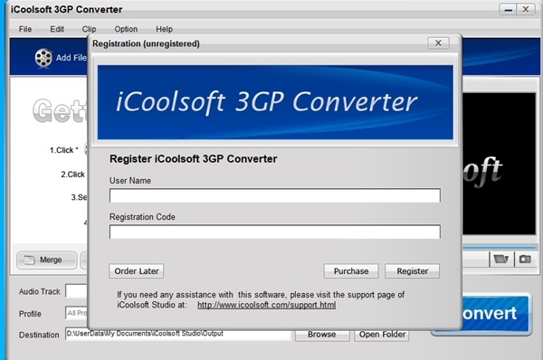 iCoolsoft 3GP Converter软件截图1