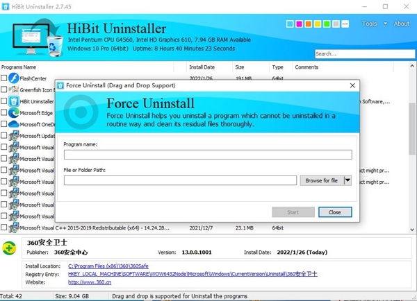HiBit Uninstaller软件截图1