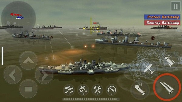 炮艇战3D战舰无限货币中文版1