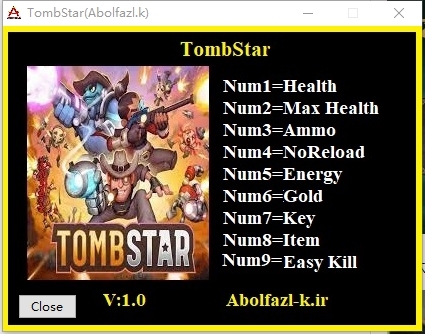 TombStar九项修改器截图