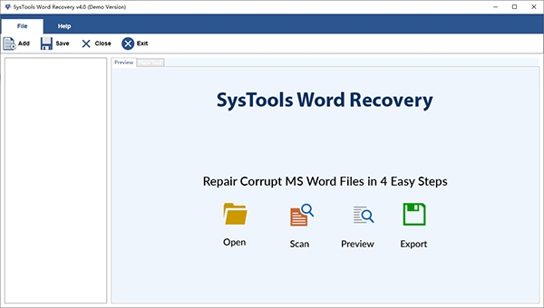 SysTools Word Recovery图片