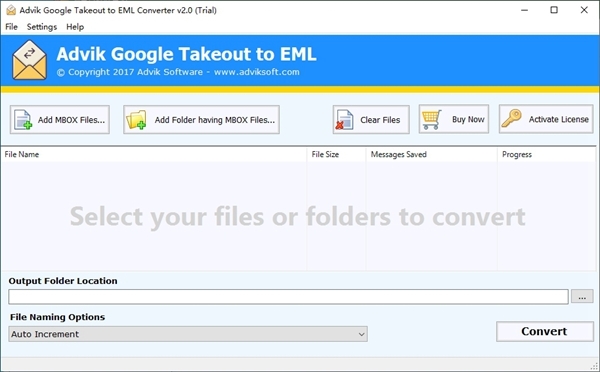 Advik Google Takeout to EML Converter图片