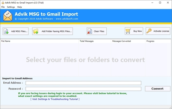 Advik MSG to Gmail Import圖片