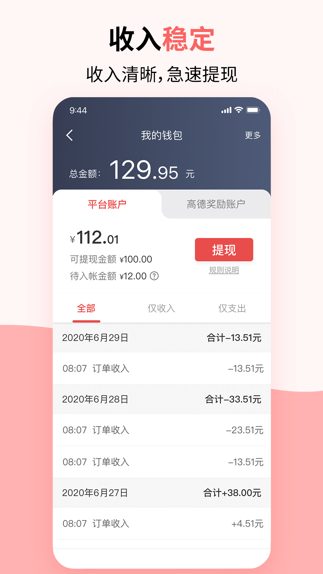 顶风出行司机app截图4