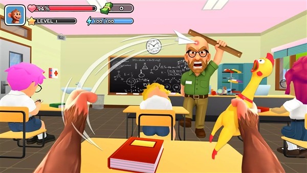 猴子学生校园恶作剧手游1