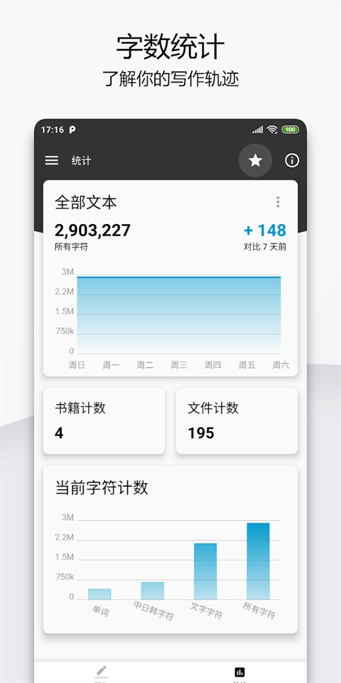 轻羽写作app截图2