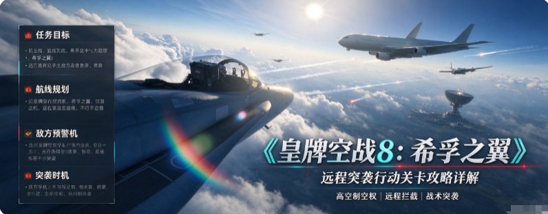 《皇牌空战8：希孚之翼》远程突袭行动关卡攻略详解