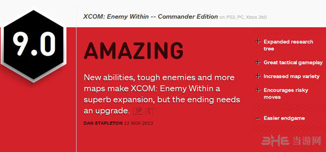 幽浮内部敌人获IGN9.0超高评分