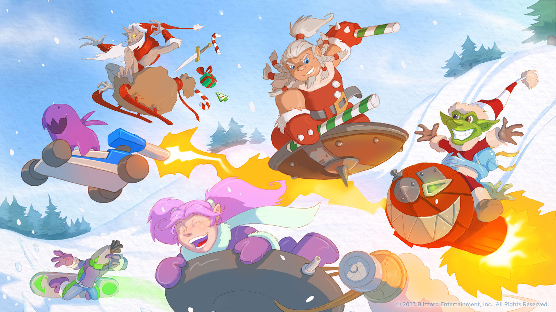 魔兽世界q版卡通高清大壁纸