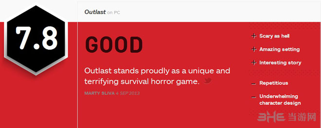 逃生游戏IGN评分