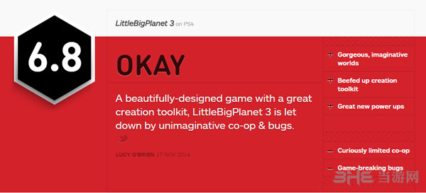 小小大星球获IGN6.8好评1