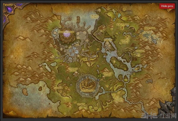 魔兽世界6.0要塞资源残存奥金尼兵器地图