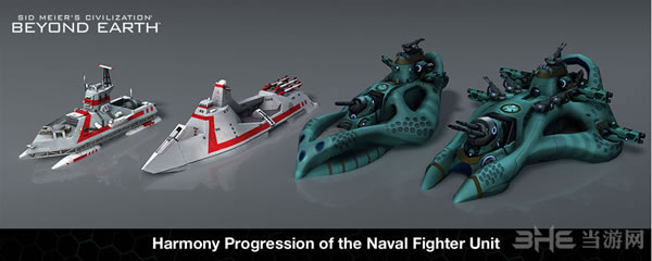 文明太空Affinity中的“海军战舰”单位进化过程