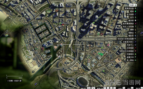 罪恶都市卫星地图图片